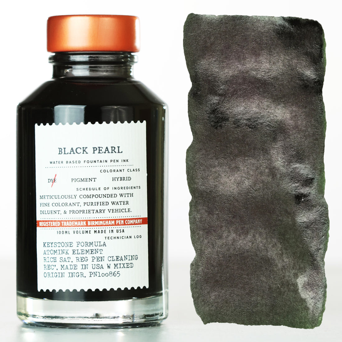 Black Pearl Fountain Pen Ink Bottle