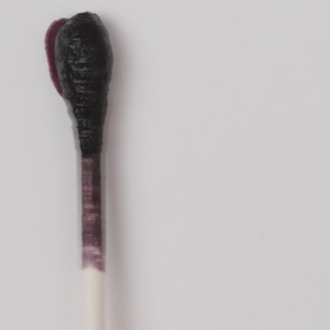Timelapse video of an ink swatch drying for Bordeaux fountain pen ink.